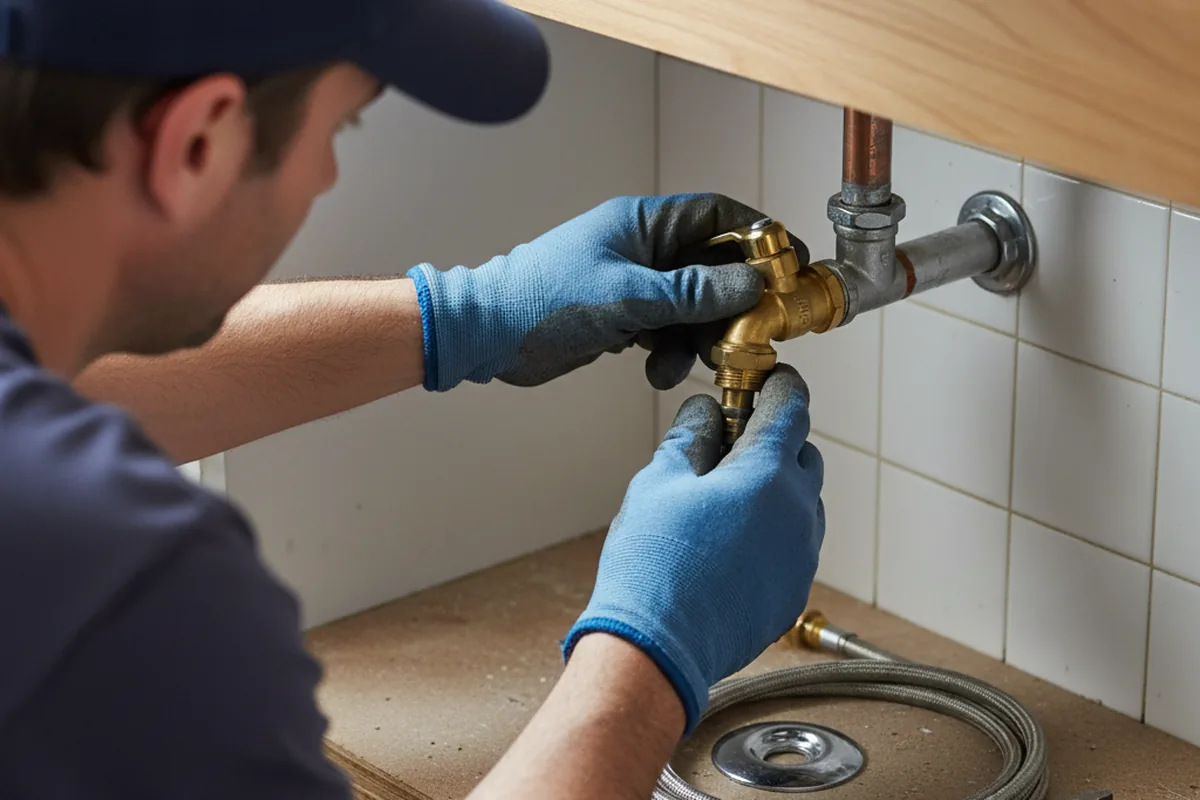 Shutoff valve and fitting work during Faucet and Fixture Repair in Follansbee